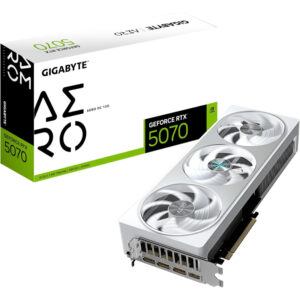 GIGABYTE GeForce RTX 5070 AERO OC 12G Grafikkarte, 12GB 192-Bit GDDR7, PCIe 5.0