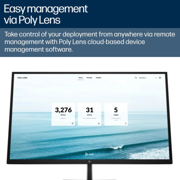 Poly Studio V52 USB-Videobar: 4K-Klarheit und KI-gestützte Zusammenarbeit für mittelgroße Räume