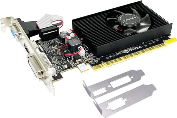 QTHREE GeForce 210 1024 MB DDR3 64 Bit HDMI DVI VGA DirectX 10 OpenGL 3.3 PCI Express x16 Low Profile Grafikkarte