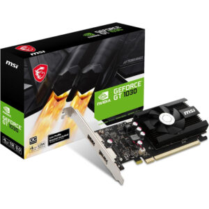 MSI Gaming GeForce GT 1030 4GB DDR4 64-Bit HDCP Unterstützung DirectX 12 DP/HDMI Single Fan OC Grafikkarte