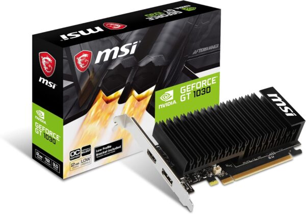 MSI GeForce GT 710 Passive Silent 2 GB Grafikkarte – Schwarz