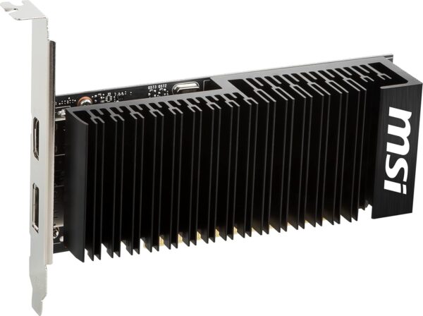 MSI GeForce GT 710 Passive Silent 2 GB Grafikkarte – Schwarz