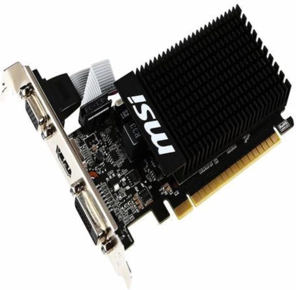 MSI GeForce GT 710 Passive Silent 2 GB Grafikkarte – Schwarz