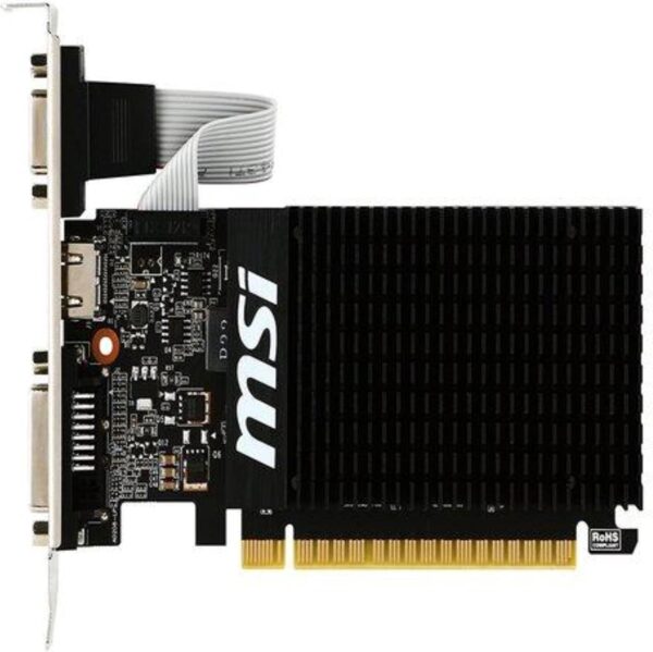 MSI GeForce GT 710 Passive Silent 2 GB Grafikkarte – Schwarz