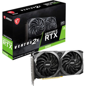 MSI GeForce RTX 3060 Ventus 2X 12G OC, Gaming Grafikkarte - NVIDIA RTX 3060, 12GB GDDR6 Speicher