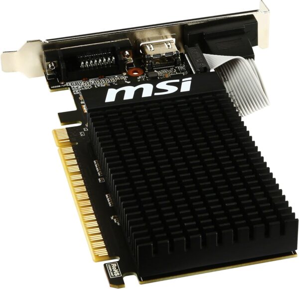 MSI GeForce GT 710 Passive Silent 2 GB Grafikkarte – Schwarz