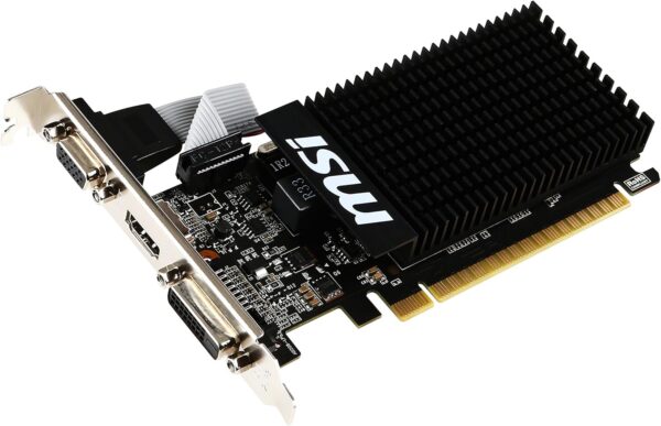 MSI GeForce GT 710 Passive Silent 2 GB Grafikkarte – Schwarz
