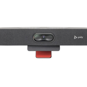 HP Poly Studio R30: 4K USB Video Bar für kleine Konferenzräume – 120° Sichtfeld, AI-gesteuertes Framing, NoiseBlock AI
