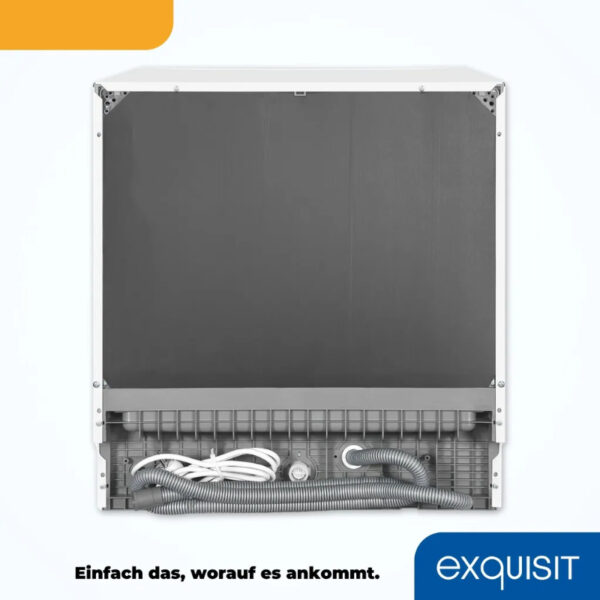 Exquisit GSP508-030D Tischgeschirrspüler, 55cm breit, 8 Maßgedecke, 7 Programme, weiß