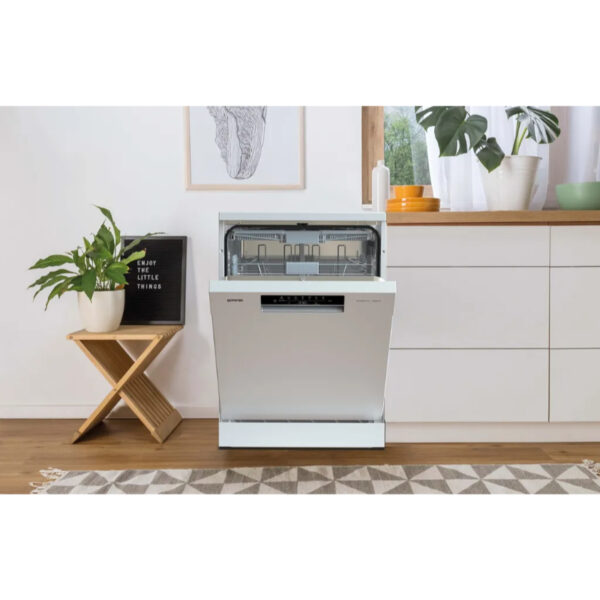 Gorenje GS643C90W Geschirrspüler, freistehend, FlexUse, 16 Maßgedecke, 60 cm, weiß
