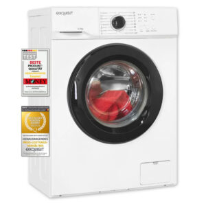 Exquisit WA6110-020A 6kg Frontlader Waschmaschine, 60 cm breit, 1000 U/Min, 16 Programme